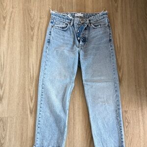 Zara Classic Light Blue Straight Jeans